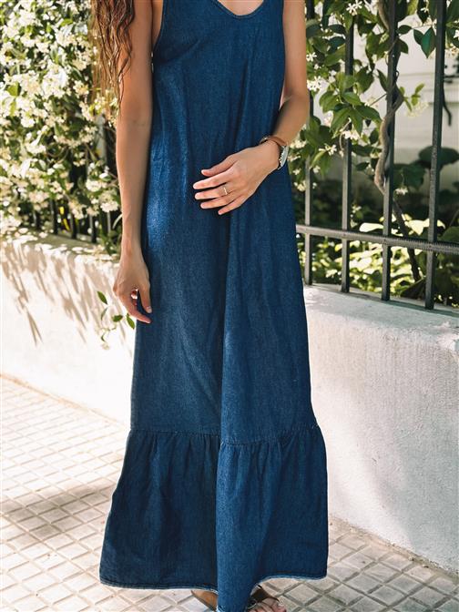 Vestido Jean Light Blue 