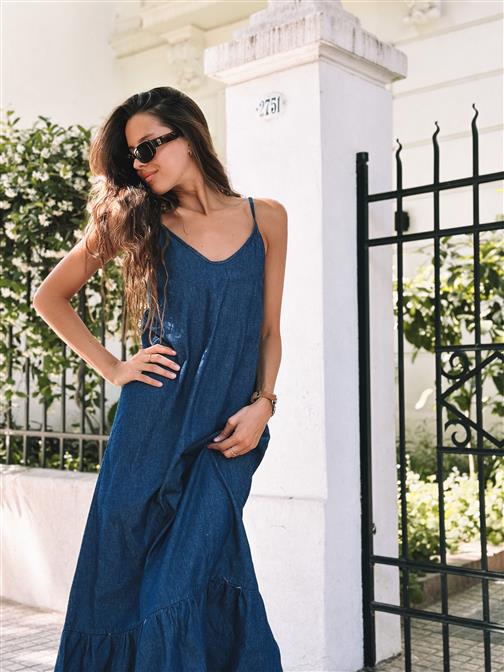 Vestido Jean Light Blue 