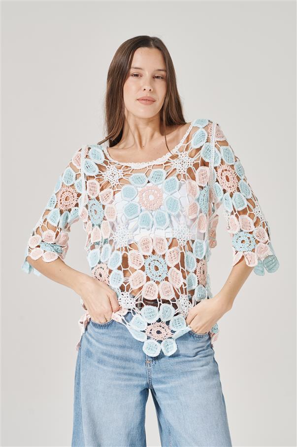 Blusa   Figal  Crochet GU1466