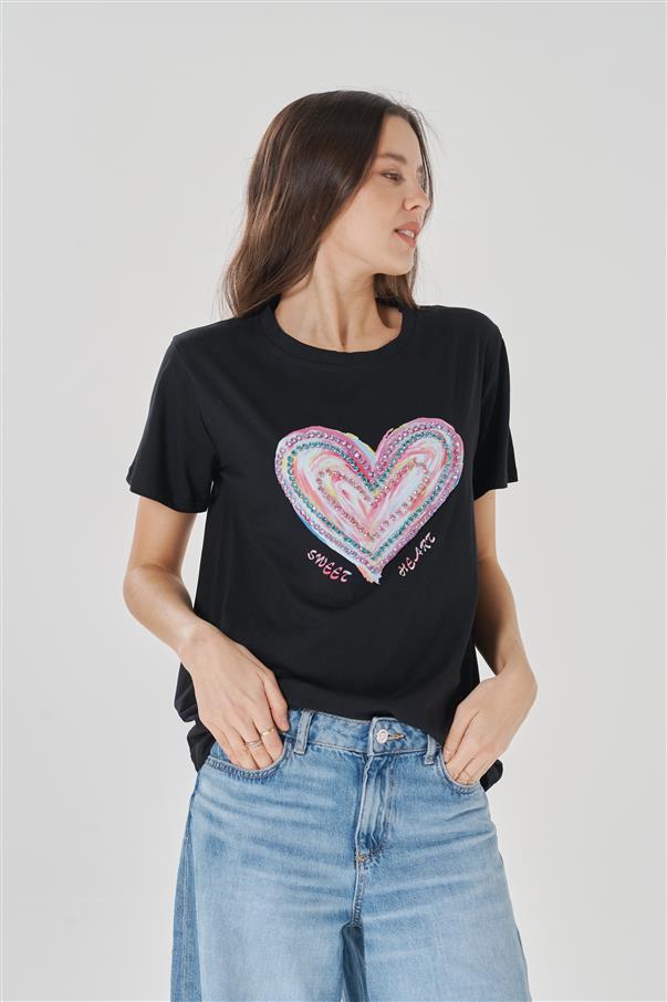 Remera Multi Corazones GU5038