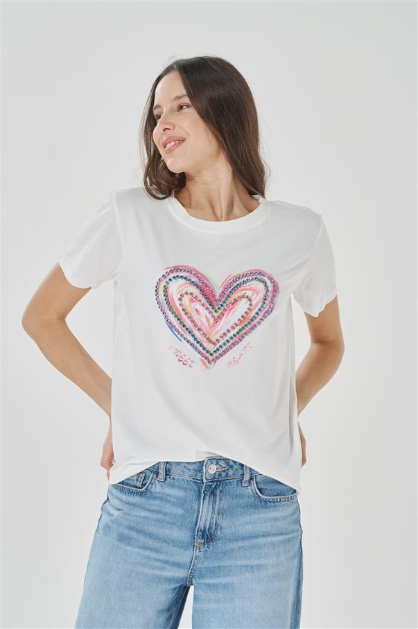 Remera Multi Corazones GU5038