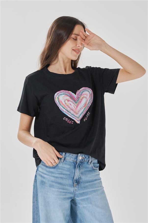 Remera Multi Corazones GU5038