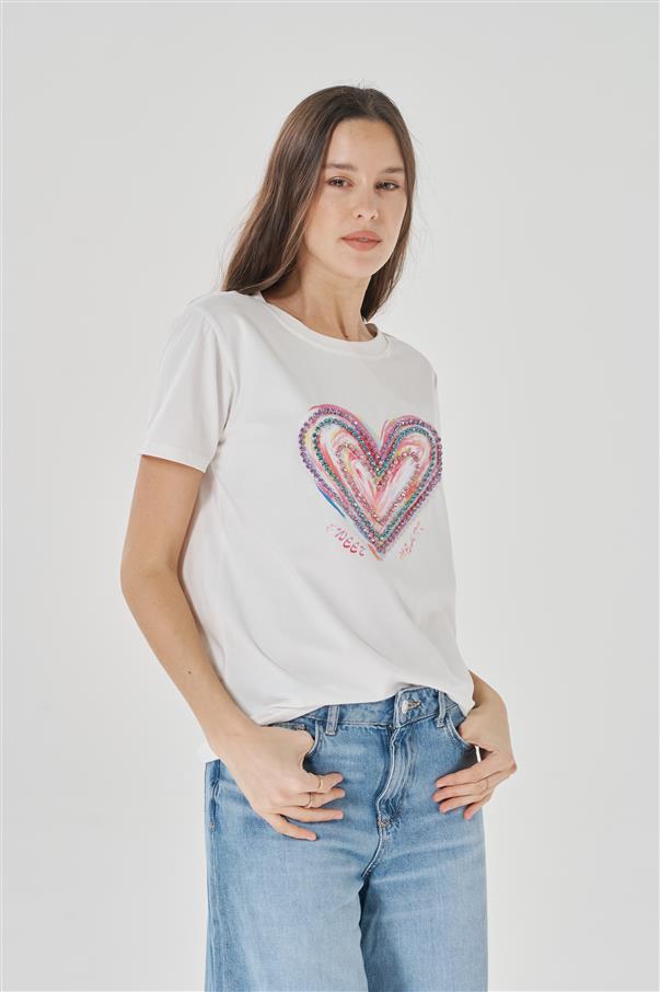 Remera Multi Corazones GU5038