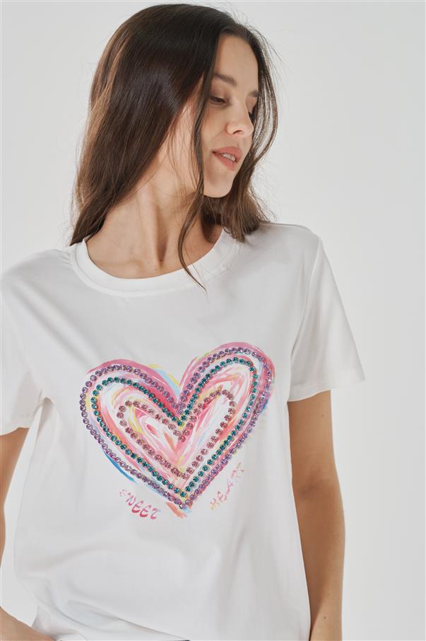 Remera Multi Corazones GU5038