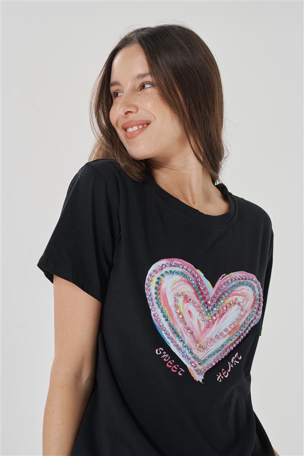 Remera Multi Corazones GU5038