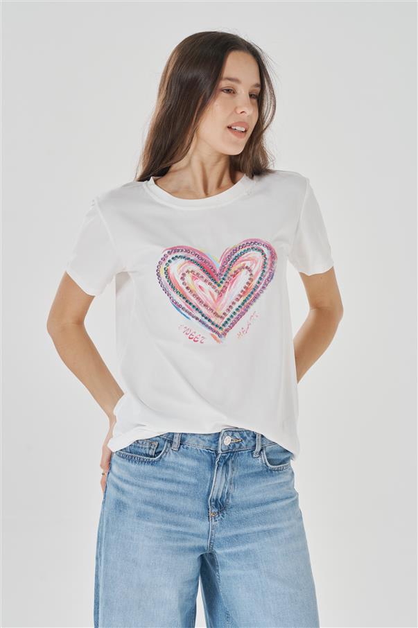 Remera Multi Corazones GU5038