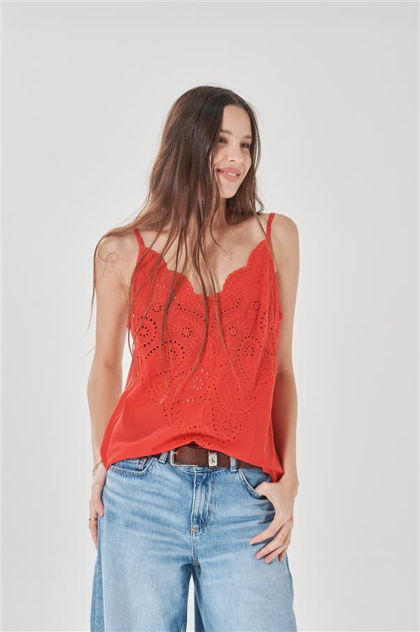 Musculosa Brisa Broderie GUK159