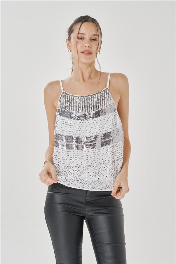 Musculosa Ryhana Lentejuelas GUK2170