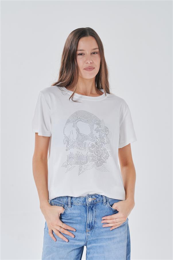 Remera Roses Calavera GU5010