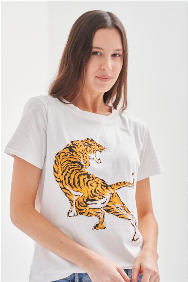 Remera Tiger Brillos GU5073