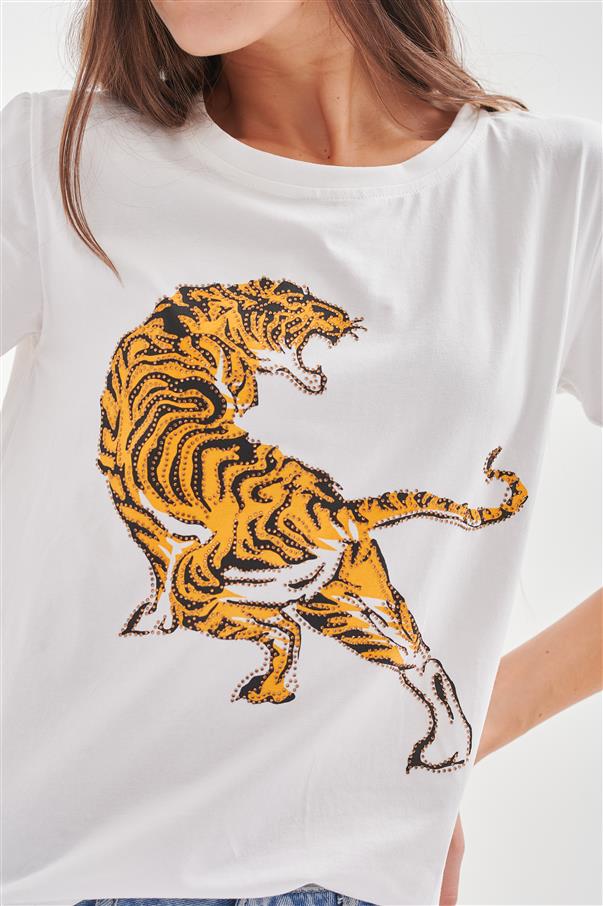 Remera Tiger Brillos GU5073