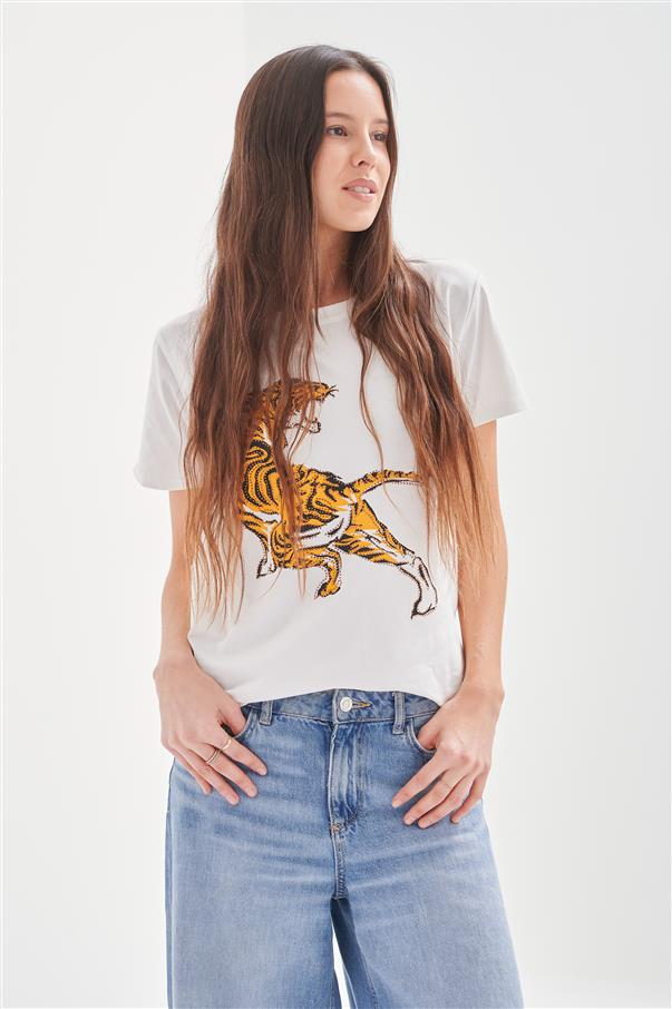 Remera Tiger Brillos GU5073