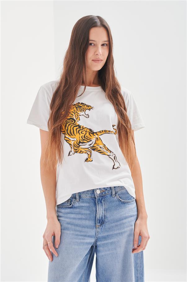 Remera Tiger Brillos GU5073