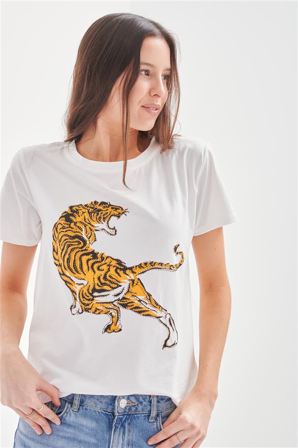 Remera Tiger Brillos GU5073