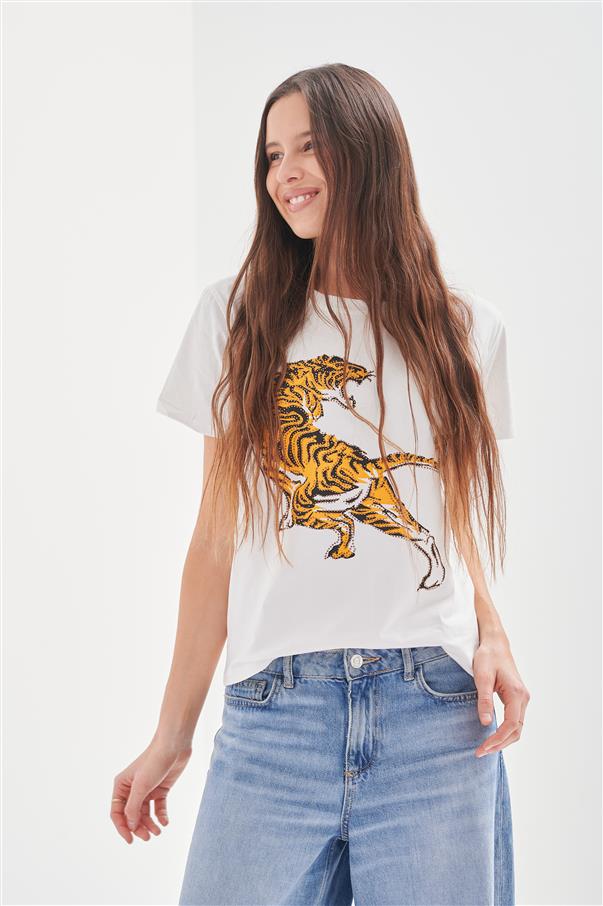 Remera Tiger Brillos GU5073