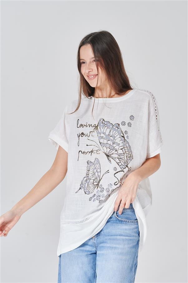 Remeron Self Love Lino con Guipiure GU2659