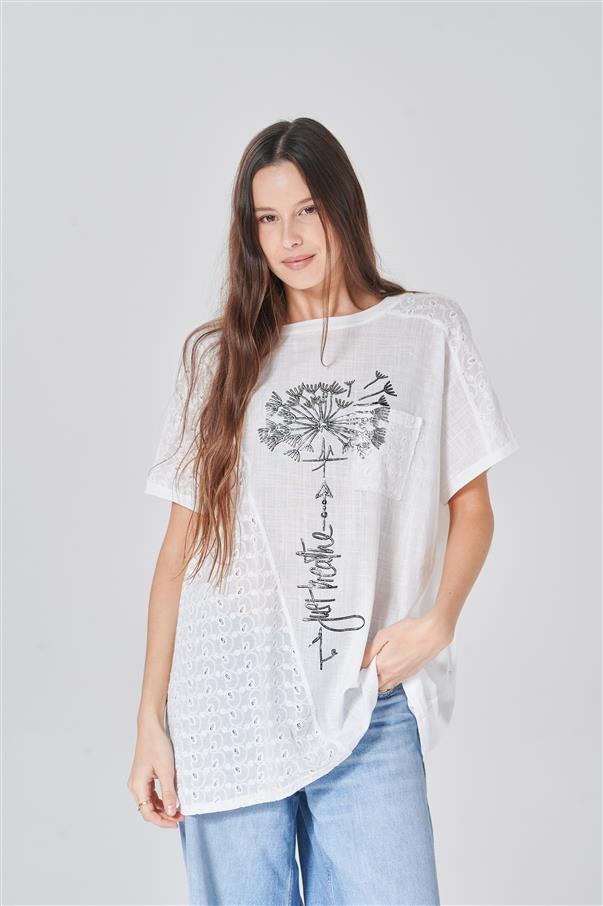 Remeron Just Breathe Lino con Guipiure GU2658