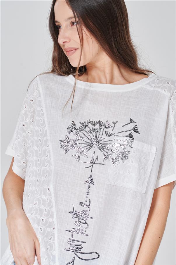 Remeron Just Breathe Lino con Guipiure GU2658