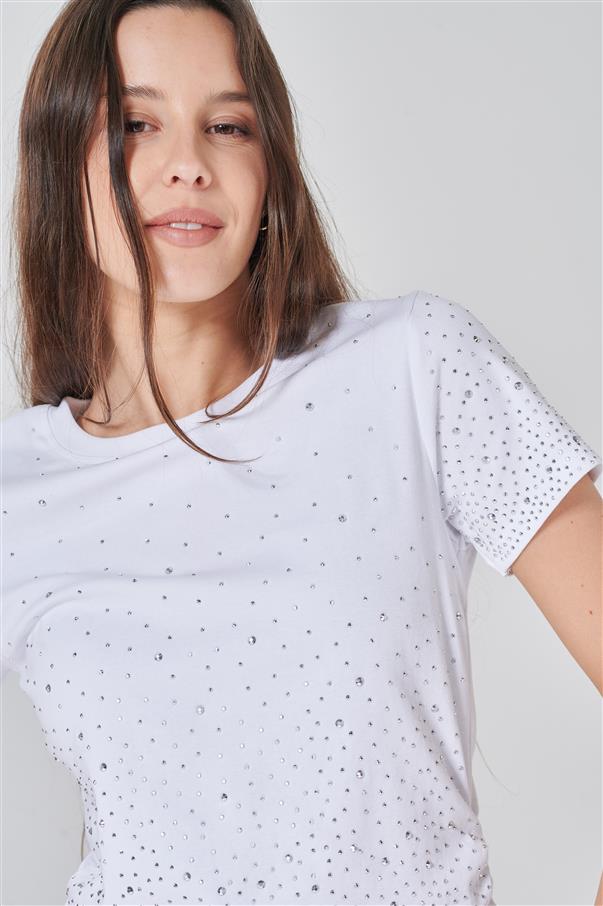 Remera Angel con Piedras GU2657