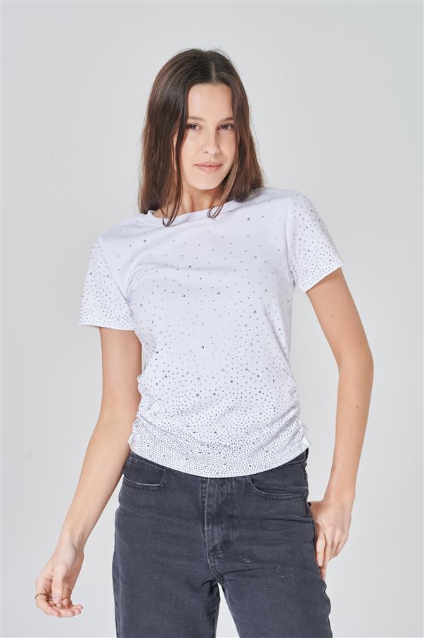 Remera Angel con Piedras GU2657