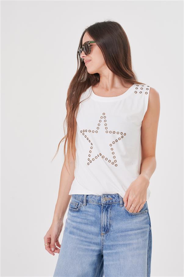 Musculosa Estrellas Tachas GU5014