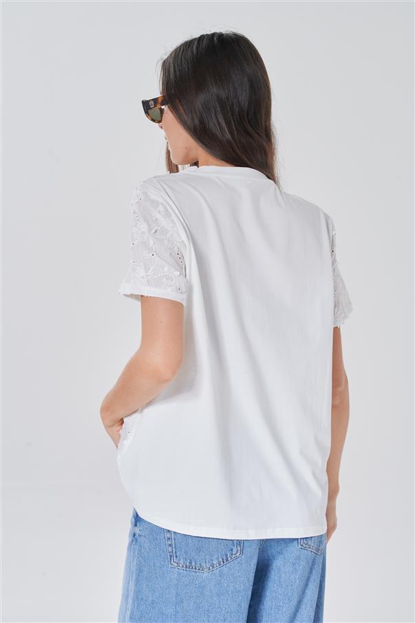 Camisola Olivia Broderie GU5032