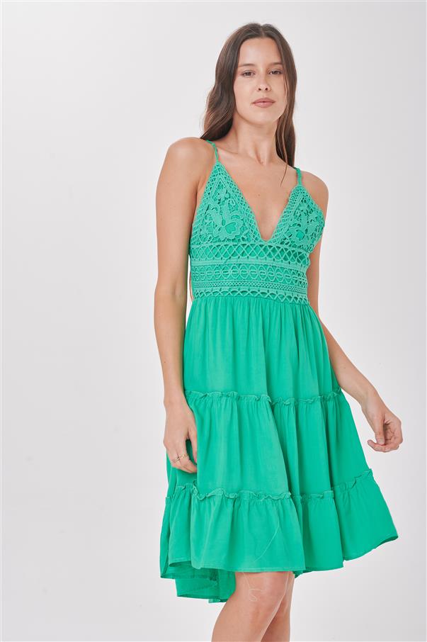 Vestido Jazz Guipiure con Lazo Colours GUK141