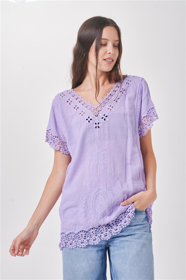 Camisola Aidyn Broderie Colours GICH5078