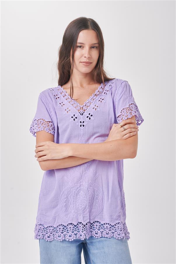 Camisola Aidyn Broderie Colours GICH5078