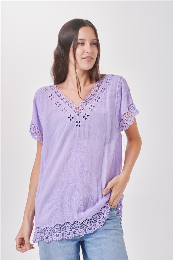 Camisola Aidyn Broderie Colours GICH5078