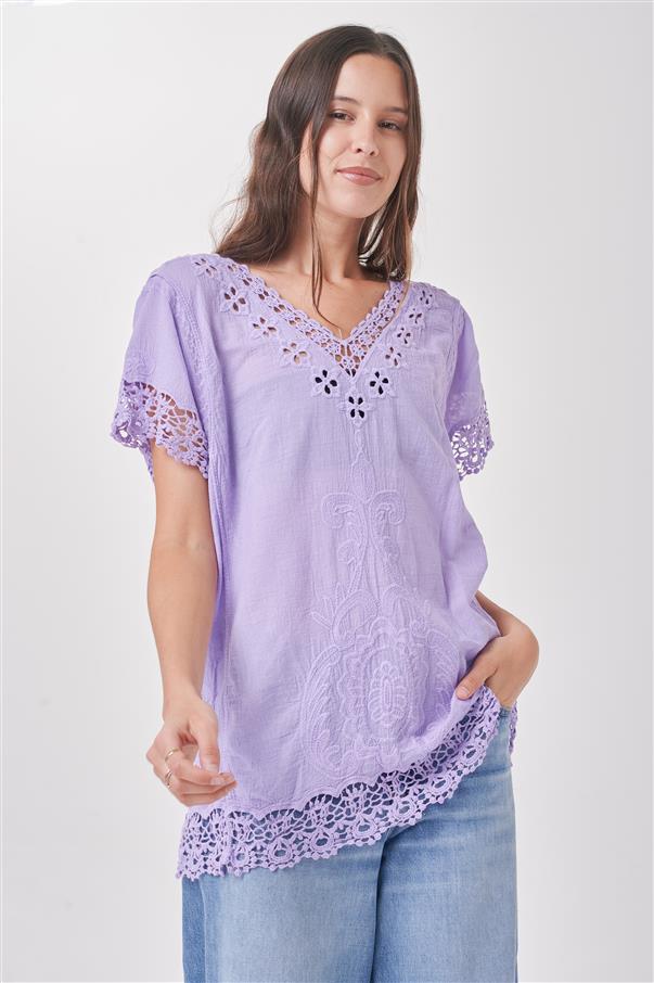 Camisola Aidyn Broderie Colours GICH5078