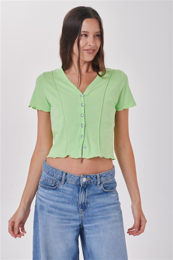 Remera Top Gallagher Botones Colours GU1727