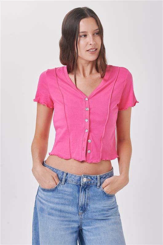 Remera Top Gallagher Botones Colours GU1727