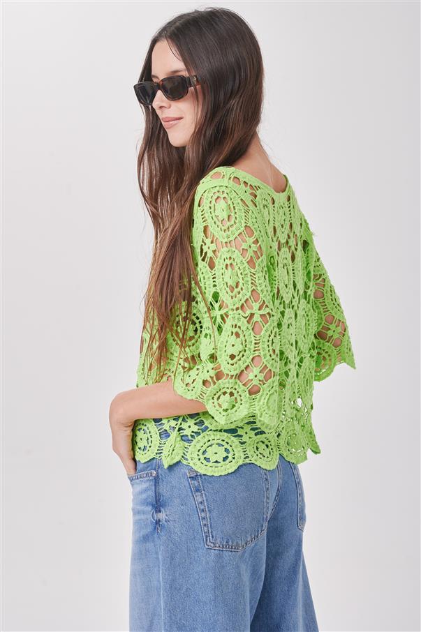 Blusa Cande Crochet Colours GICH5086