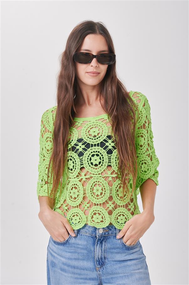 Blusa Cande Crochet Colours GICH5086