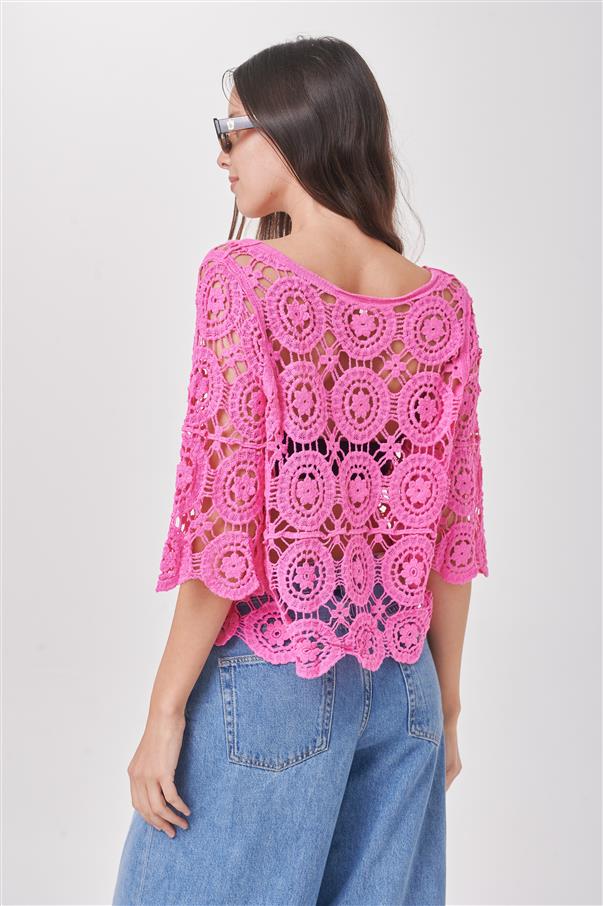 Blusa Cande Crochet Colours GICH5086