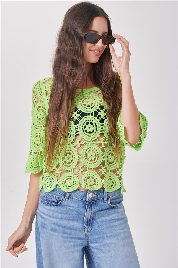 Blusa Cande Crochet Colours GICH5086