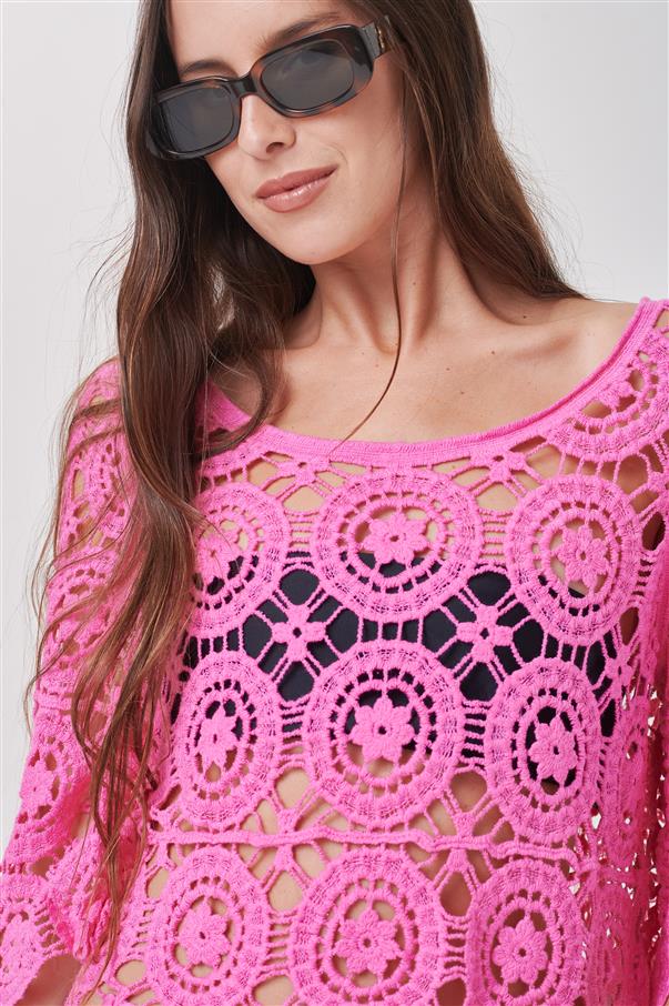 Blusa Cande Crochet Colours GICH5086