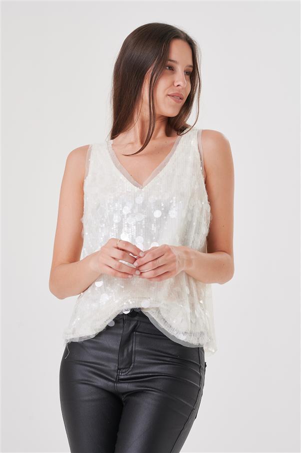 Musculosa Luxury Lentejuelas GUK4059