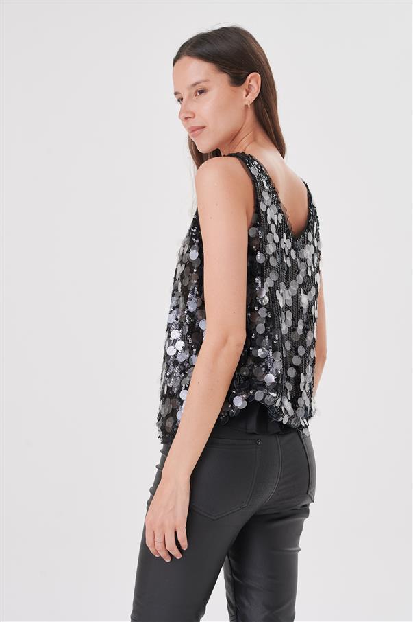 Musculosa Luxury Lentejuelas GUK4059