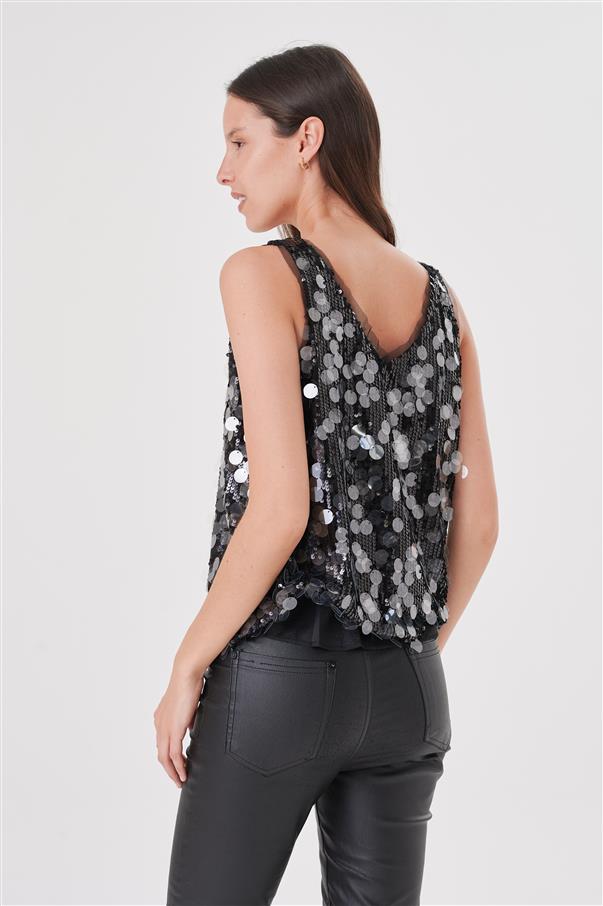 Musculosa Luxury Lentejuelas GUK4059