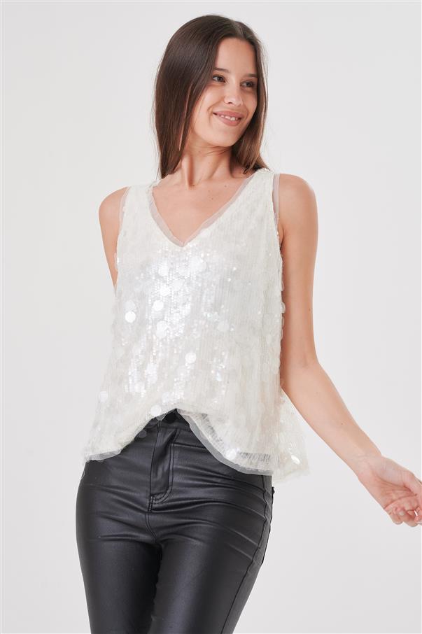 Musculosa Luxury Lentejuelas GUK4059