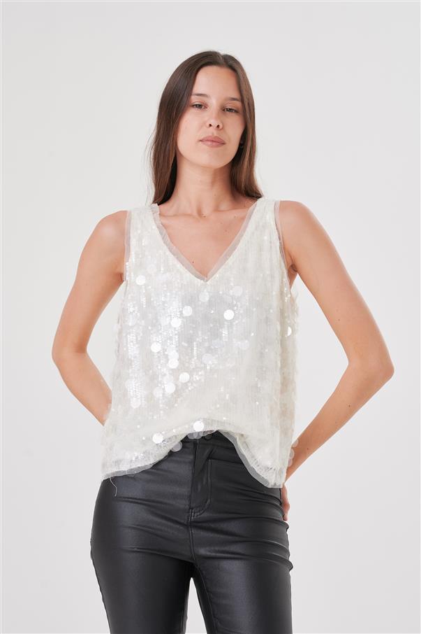 Musculosa Luxury Lentejuelas GUK4059