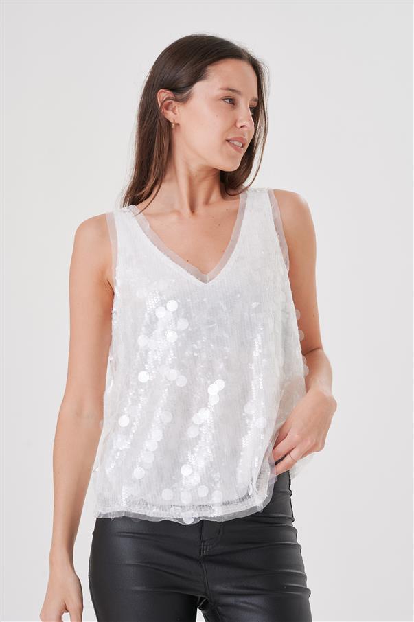 Musculosa Luxury Lentejuelas GUK4059