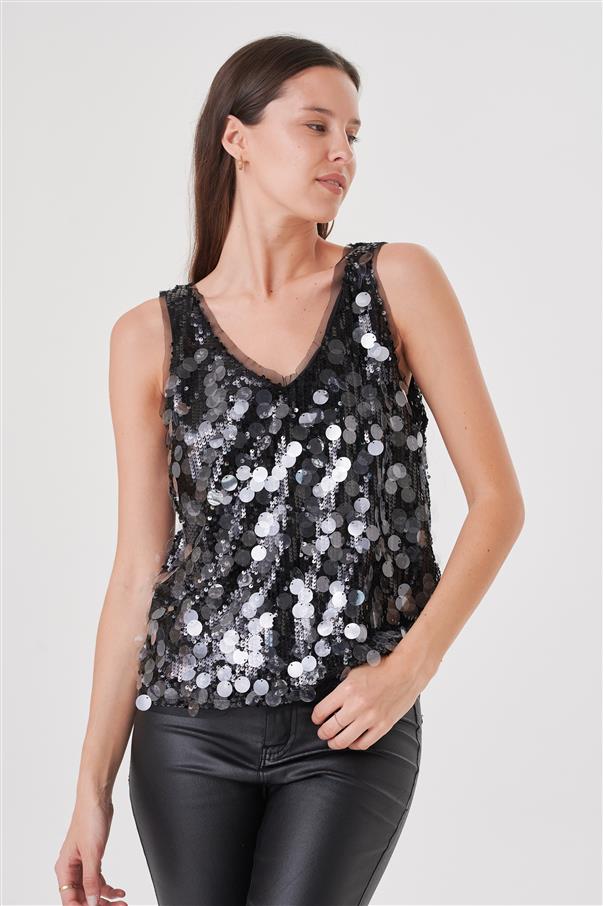 Musculosa Luxury Lentejuelas GUK4059