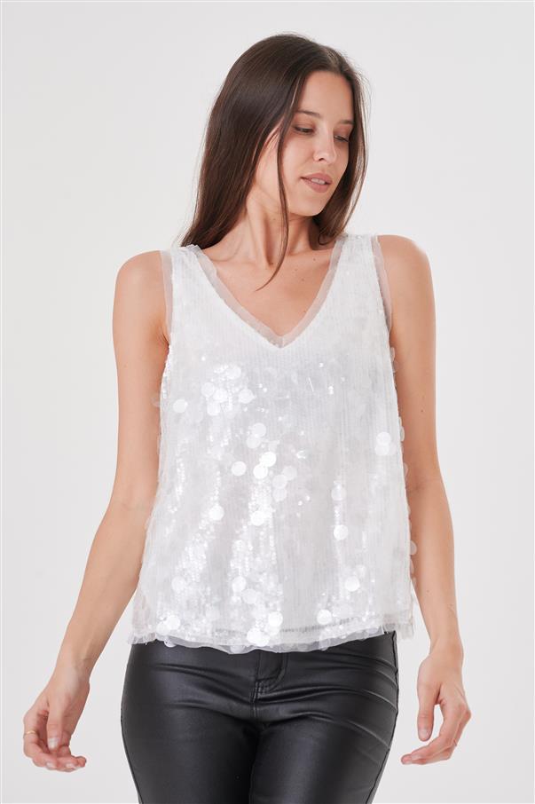 Musculosa Luxury Lentejuelas GUK4059