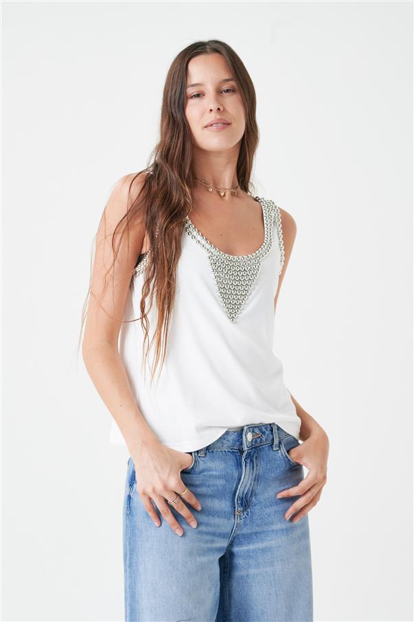 Musculosa Lizzie Tachas Segunda Seleccion GU4024