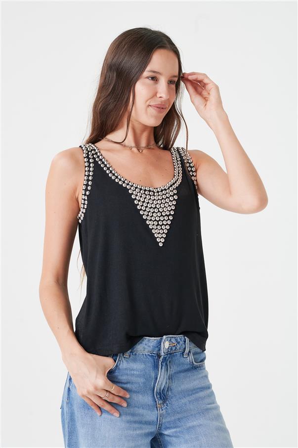 Musculosa Lizzie Tachas Segunda Seleccion GU4024