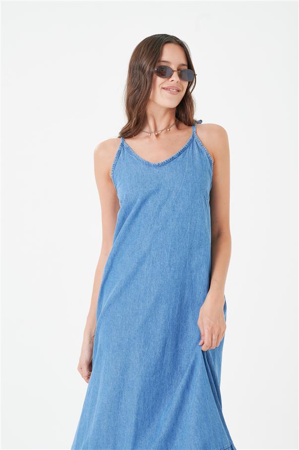 Vestido  Jean  Light  Blue