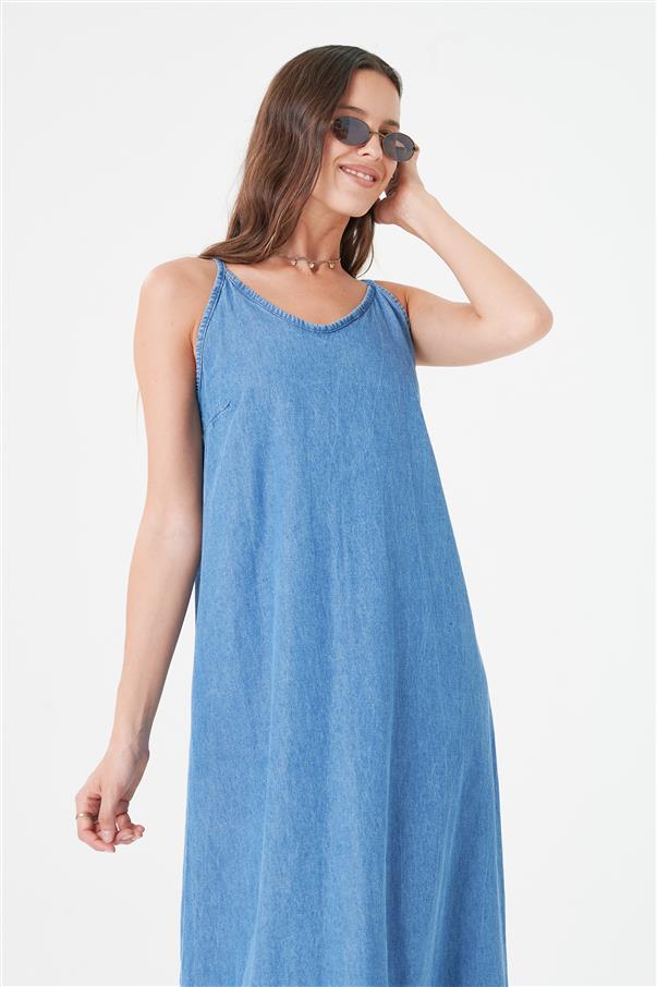 Vestido  Jean  Light  Blue